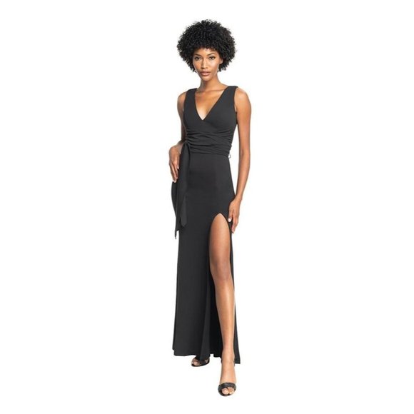 Dress The Population Agathe Black Mermaid Dress L - Picture 1 of 12